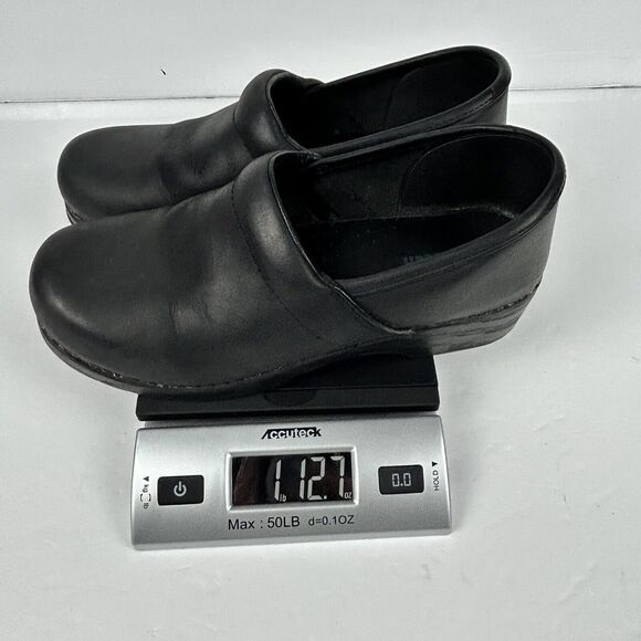 LL Bean Black 39 M 8 Slip On Casual Comfort Clog Shoe Mules Nurse Chef Vet - Picture 11 of 13